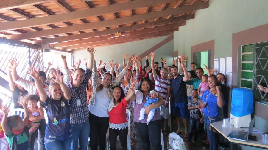 Comunidade reunida com a OBDC